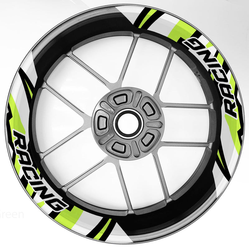 S17 17 inch Rim Front & Rear Removable 2-Piece Rim Sticker For Kawasaki Z650 Z750 Z900 Z1000