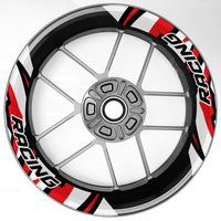 S17 17 inch Rim Front & Rear Removable 2-Piece Rim Sticker For Kawasaki Z650 Z750 Z900 Z1000