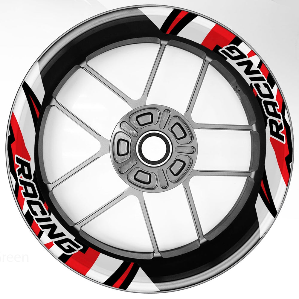 S17 17 inch Rim Front & Rear Removable 2-Piece Rim Sticker For Kawasaki Z650 Z750 Z900 Z1000