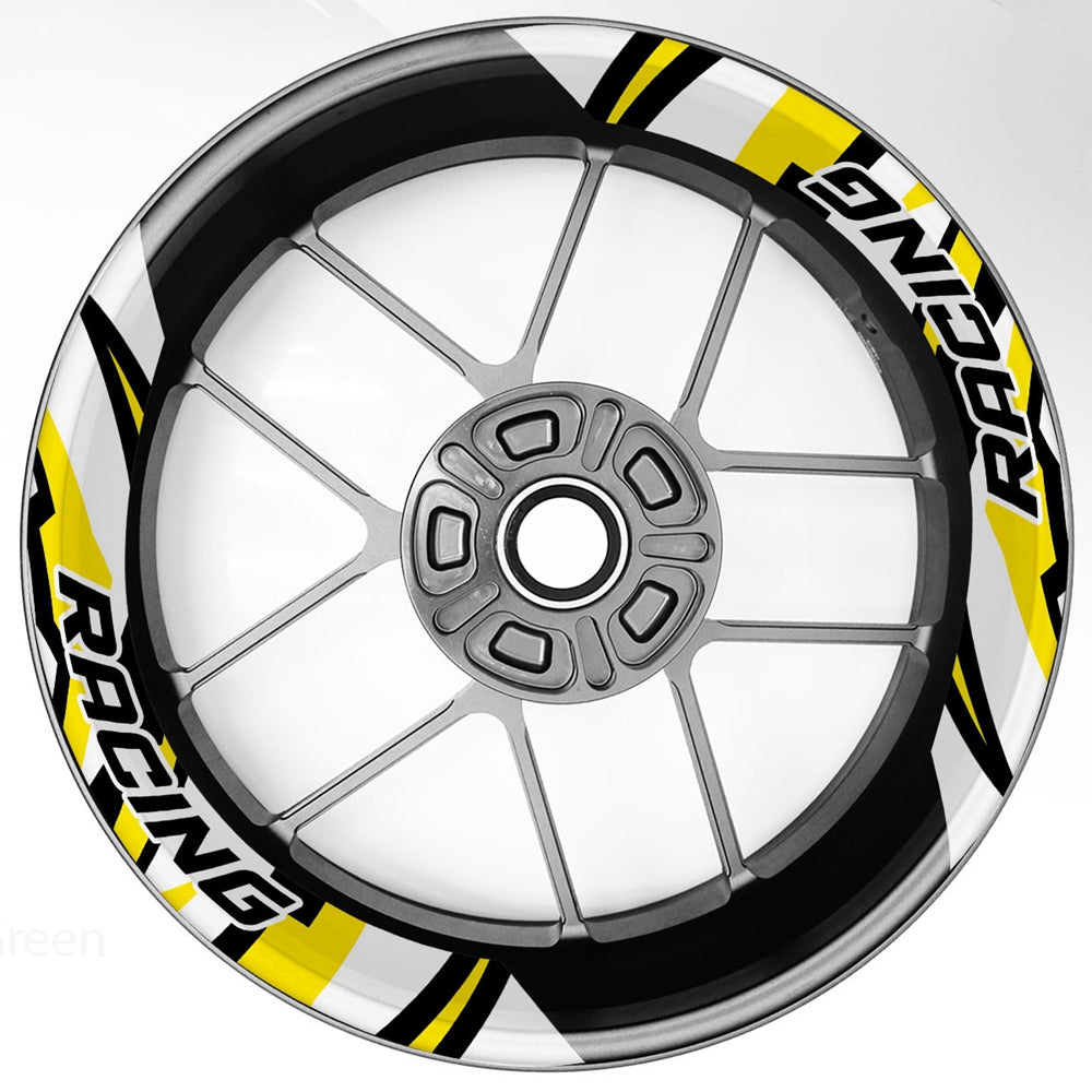 S17 17 inch Rim Front & Rear Removable 2-Piece Rim Sticker For Kawasaki Z650 Z750 Z900 Z1000