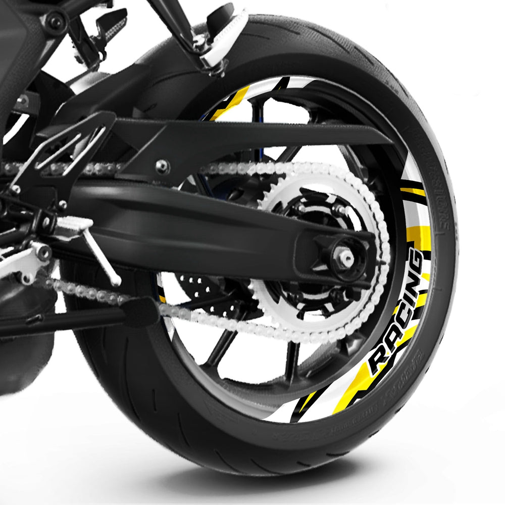 S17 17 inch Rim Front & Rear Removable 2-Piece Rim Sticker For Kawasaki Z650 Z750 Z900 Z1000