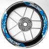 S18 17 inch Rim Front & Rear Removable 2-Piece Rim Sticker For Suzuki GSX1300R Hayabusa