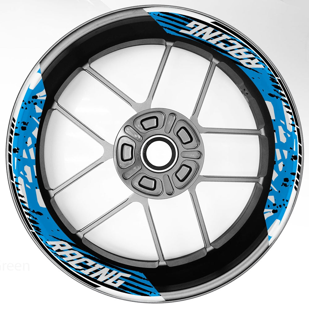 S18 17 inch Rim Front & Rear Removable 2-Piece Rim Sticker For Suzuki GSX1300R Hayabusa