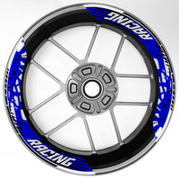 S18 17 inch Rim Front & Rear Removable 2-Piece Rim Sticker For Suzuki GSX1300R Hayabusa