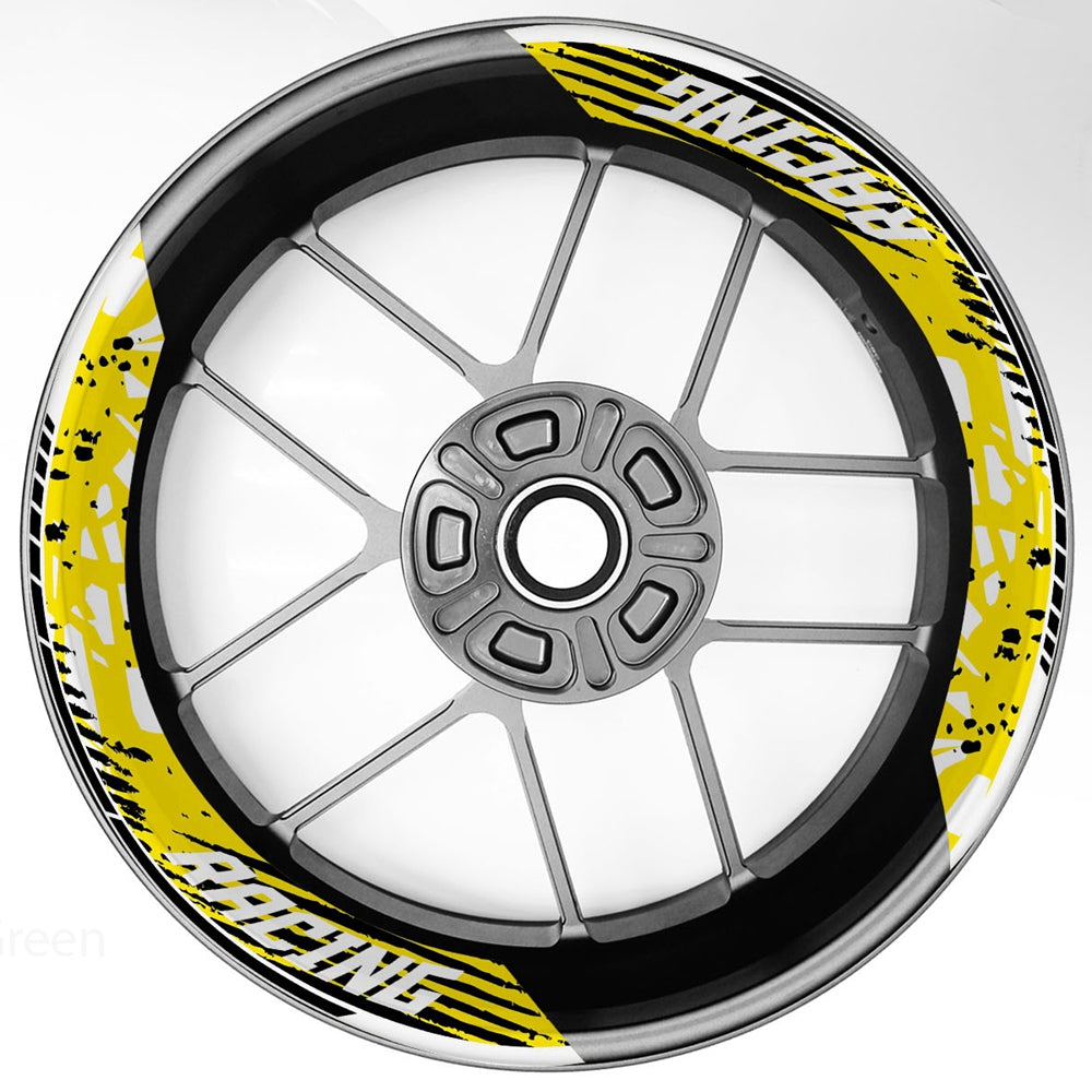 S18 17 inch Rim Front & Rear Removable 2-Piece Rim Sticker For Suzuki GSX1300R Hayabusa