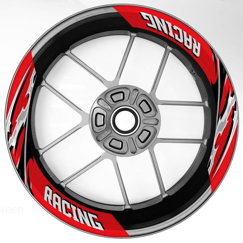 S19 17 inch Rim Front & Rear Removable 2-Piece Rim Sticker For Suzuki GSX-R 125 250 600 750