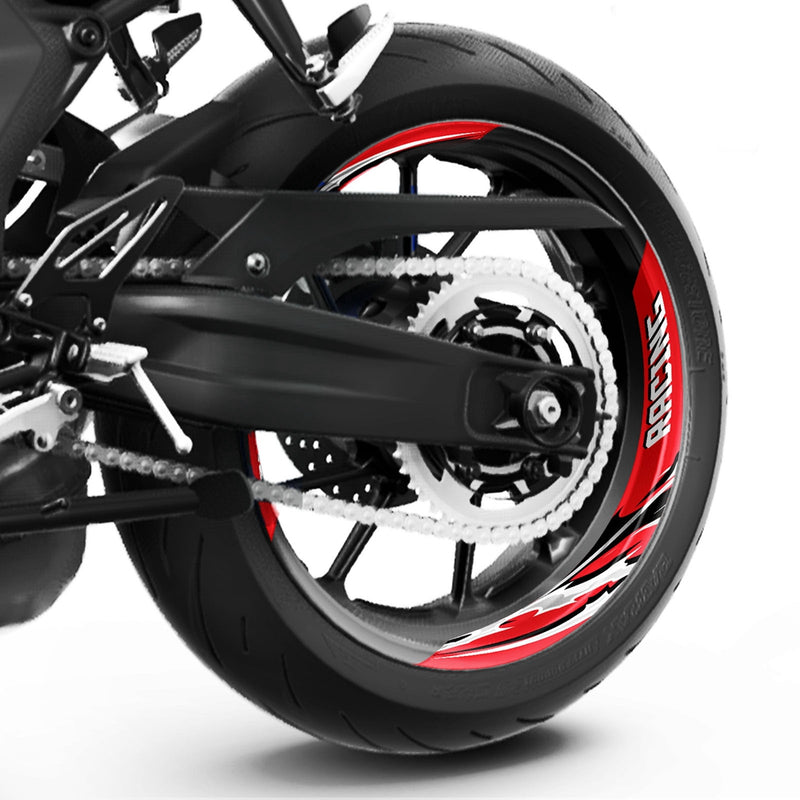S19 17 inch Rim Front & Rear Removable 2-Piece Rim Sticker For Suzuki GSX-R 125 250 600 750