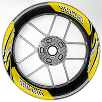 S19 17 inch Rim Front & Rear Removable 2-Piece Rim Sticker For Suzuki GSX-R 125 250 600 750