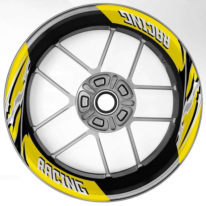 S19 17 inch Rim Front & Rear Removable 2-Piece Rim Sticker For Suzuki GSX-R 125 250 600 750