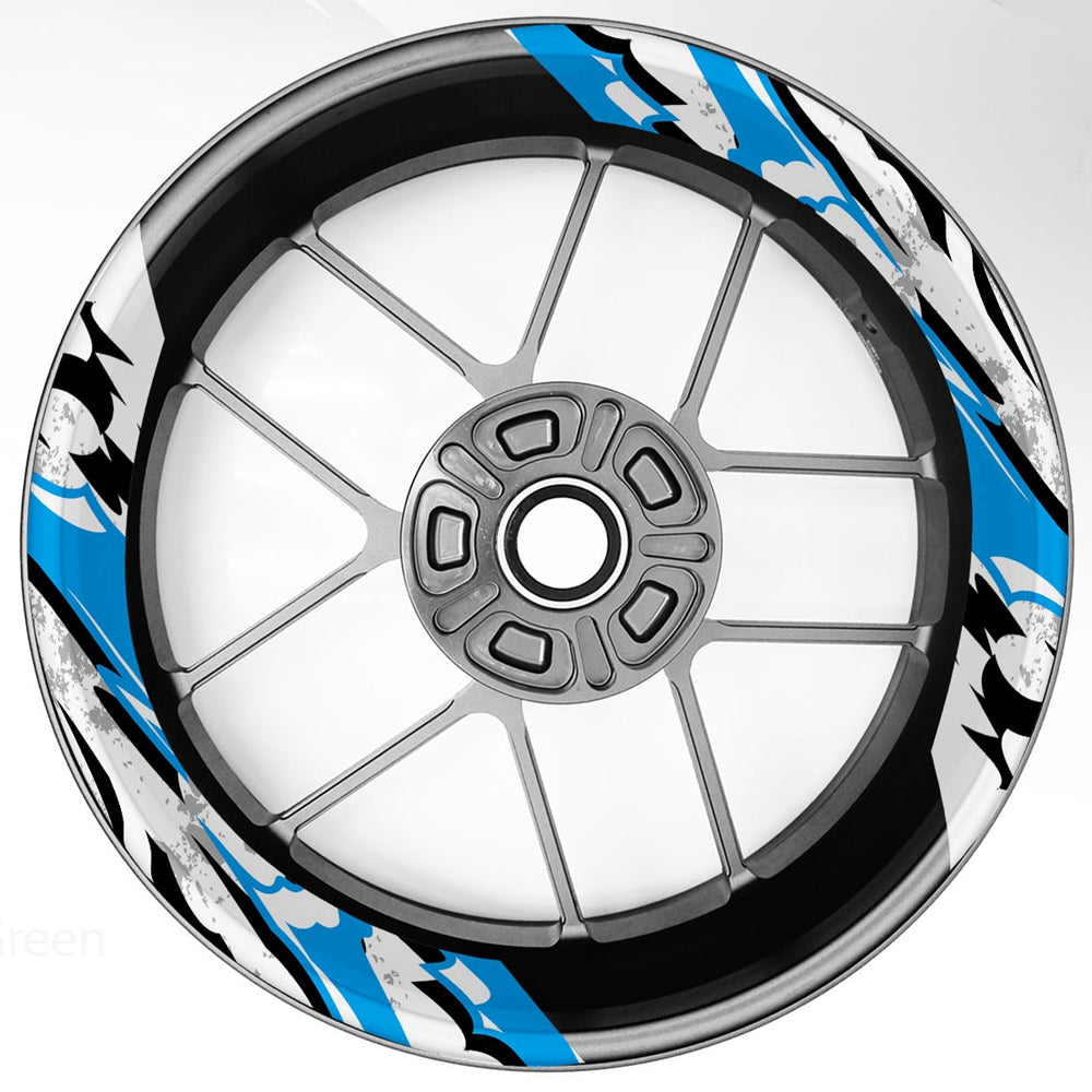 S22 17 inch Rim Front & Rear Removable 2-Piece Rim Sticker For Suzuki B-King GSX750 GSR650