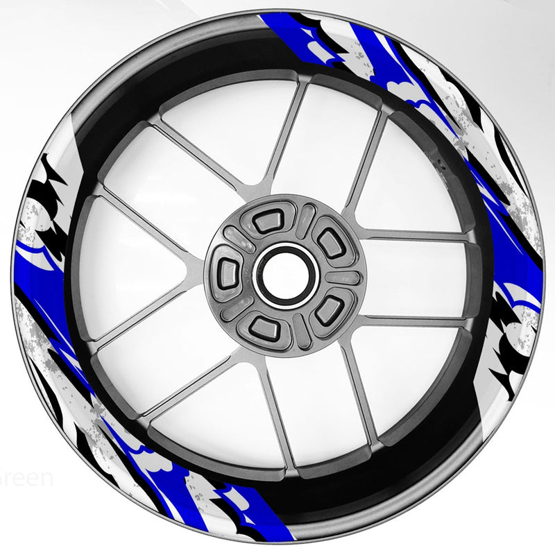 S22 17 inch Rim Front & Rear Removable 2-Piece Rim Sticker For Suzuki B-King GSX750 GSR650