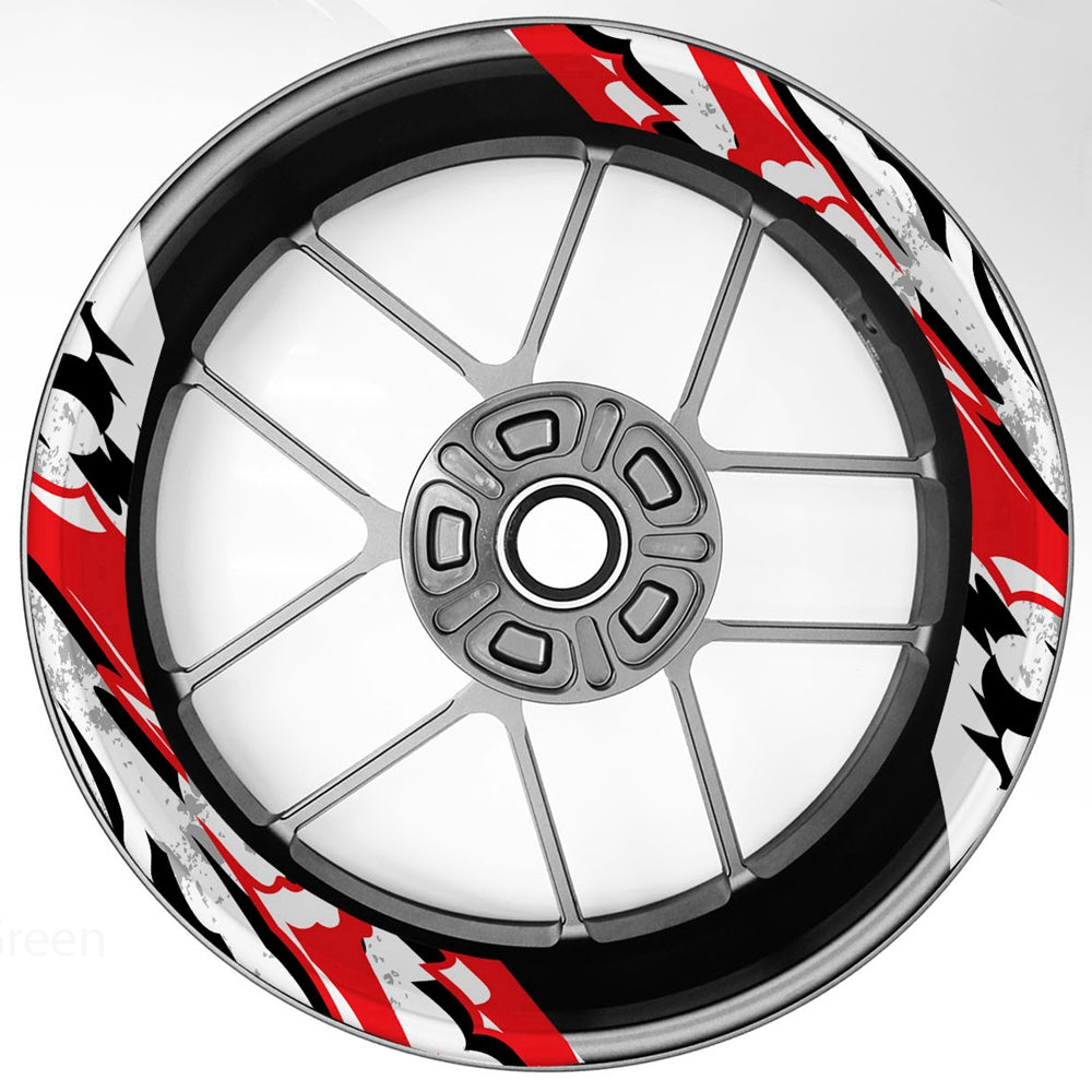 S22 17 inch Rim Front & Rear Removable 2-Piece Rim Sticker For Suzuki B-King GSX750 GSR650