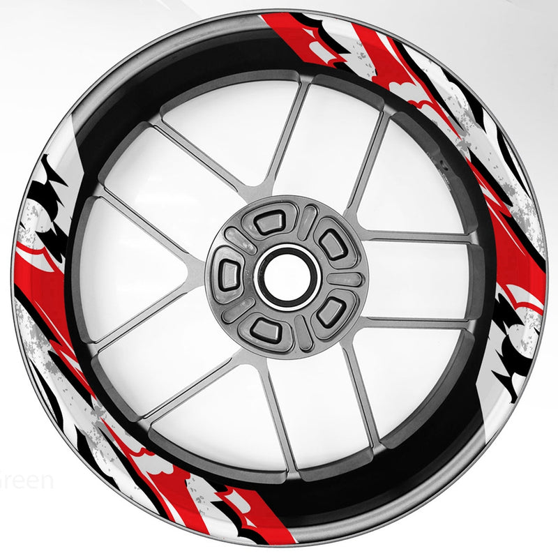 S22 17 inch Rim Front & Rear Removable 2-Piece Rim Sticker For Suzuki B-King GSX750 GSR650