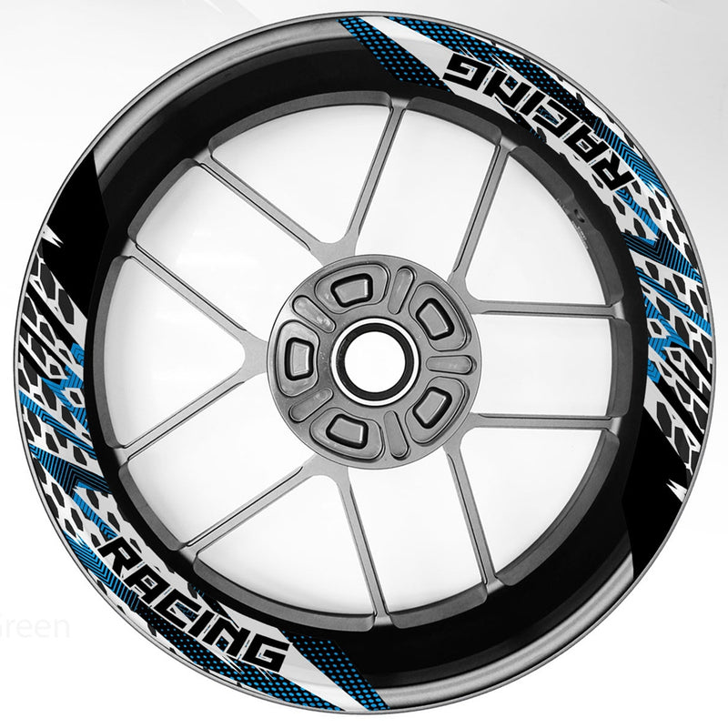 S23 17 inch Rim Front & Rear Removable 2-Piece Rim Sticker For Yamaha MT-09 Tracer FZ09