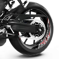 S23 17 inch Rim Front & Rear Removable 2-Piece Rim Sticker For Yamaha MT-09 Tracer FZ09