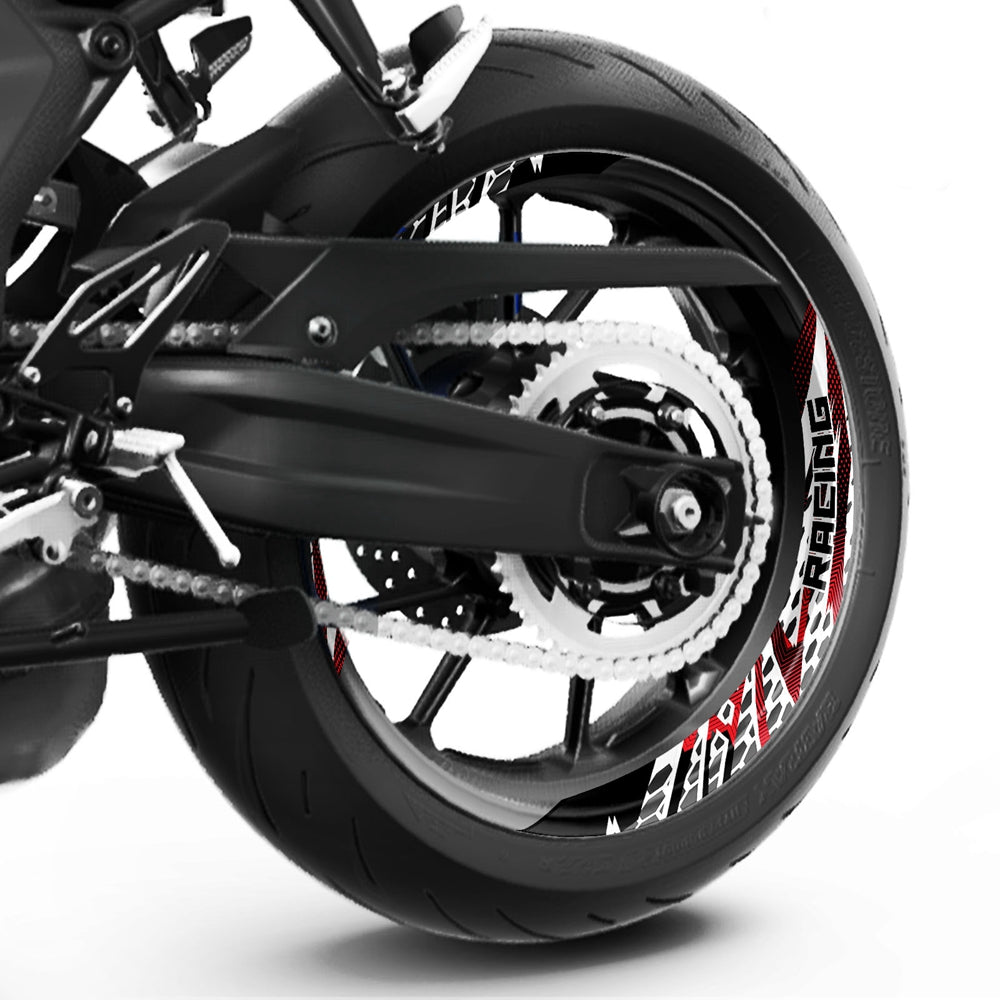 S23 17 inch Rim Front & Rear Removable 2-Piece Rim Sticker For Yamaha MT-09 Tracer FZ09