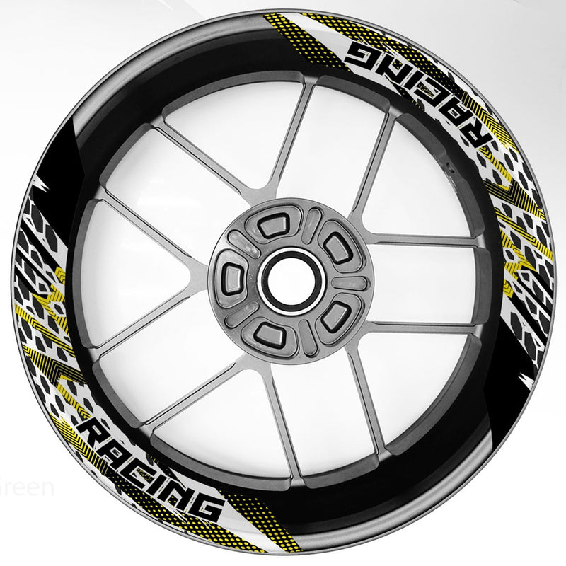 S23 17 inch Rim Front & Rear Removable 2-Piece Rim Sticker For Yamaha MT-09 Tracer FZ09