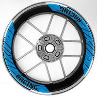 S24 17 inch Rim Front & Rear Removable 2-Piece Rim Sticker For Yamaha FZ07 MT-07 XSR700