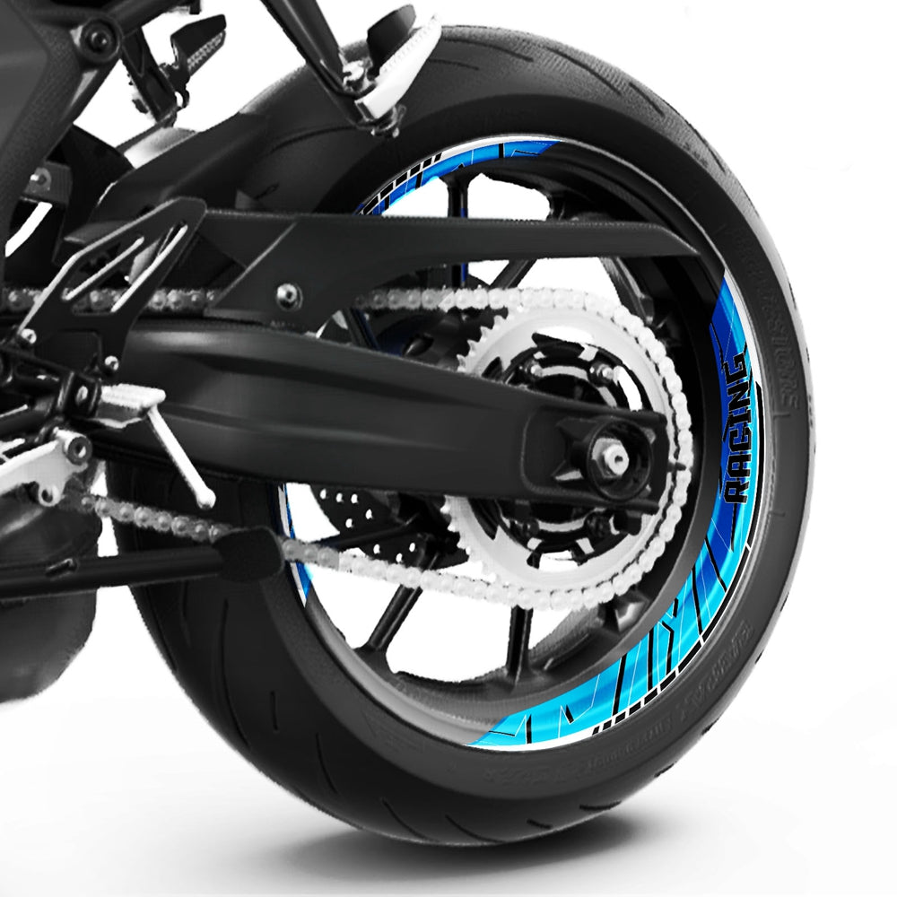 S24 17 inch Rim Front & Rear Removable 2-Piece Rim Sticker For Yamaha FZ07 MT-07 XSR700