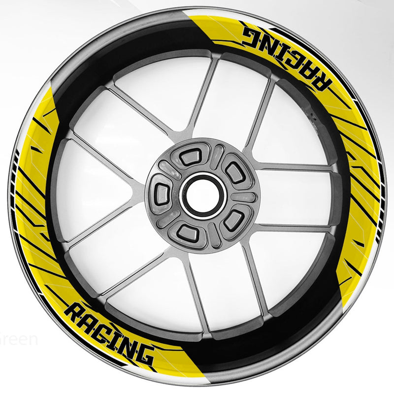 S24 17 inch Rim Front & Rear Removable 2-Piece Rim Sticker For Yamaha FZ07 MT-07 XSR700