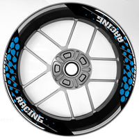 S25 17 inch Rim Front & Rear Removable 2-Piece Rim Sticker For Yamaha FJR1300 MT-03 MT-07