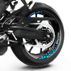 S25 17 inch Rim Front & Rear Removable 2-Piece Rim Sticker For Yamaha FJR1300 MT-03 MT-07