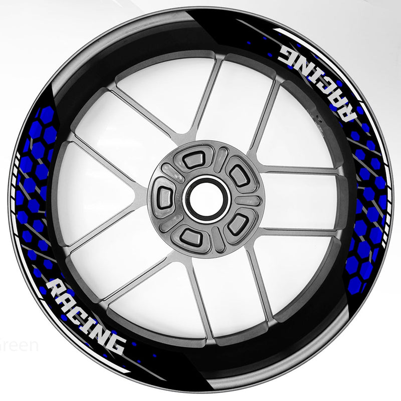 S25 17 inch Rim Front & Rear Removable 2-Piece Rim Sticker For Yamaha FJR1300 MT-03 MT-07
