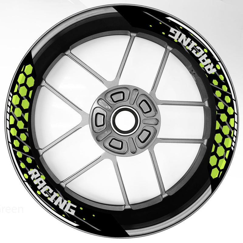 S25 17 inch Rim Front & Rear Removable 2-Piece Rim Sticker For Yamaha FJR1300 MT-03 MT-07