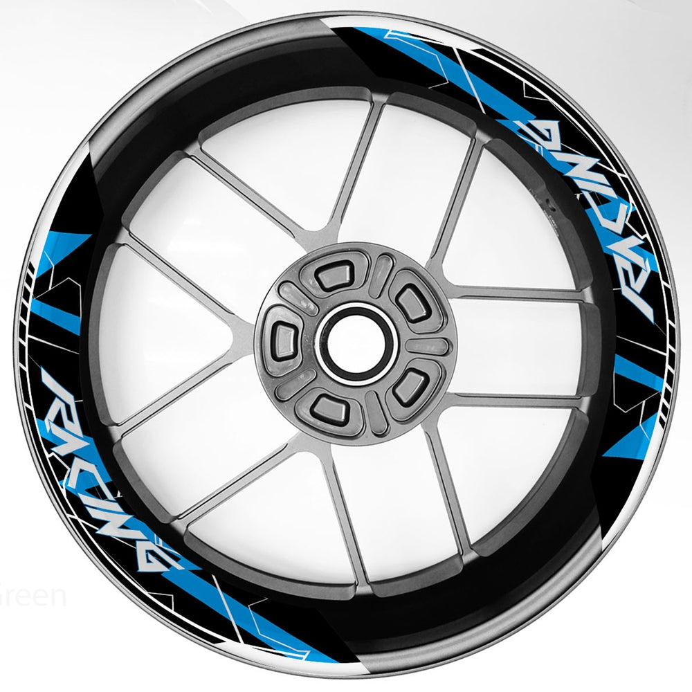 S26 17 inch Rim Front & Rear Removable 2-Piece Rim Sticker For Yamaha YZF R1 R1M R1S R3 R7