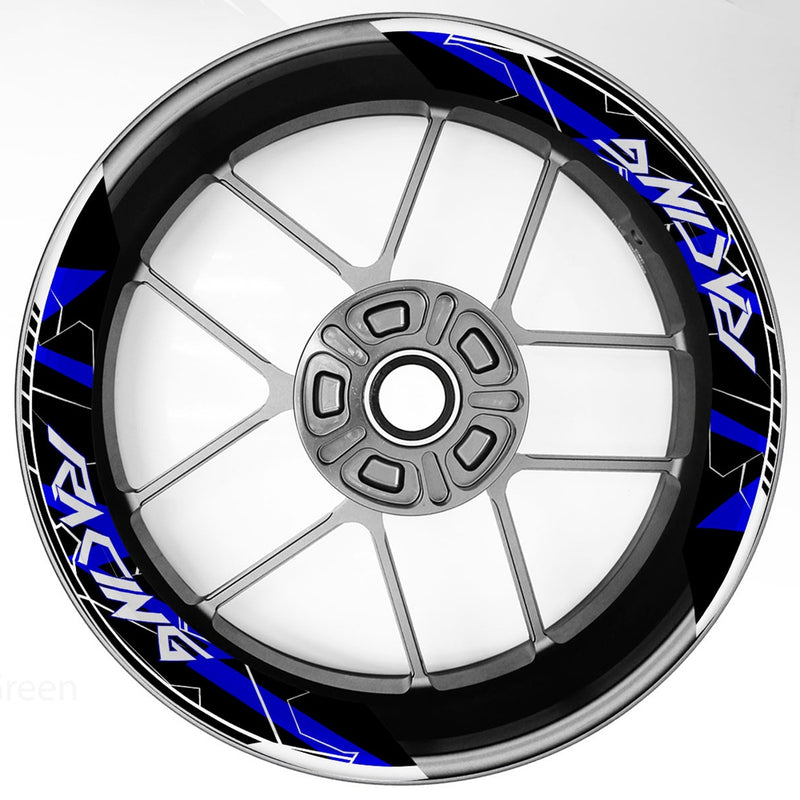 S26 17 inch Rim Front & Rear Removable 2-Piece Rim Sticker For Yamaha YZF R1 R1M R1S R3 R7