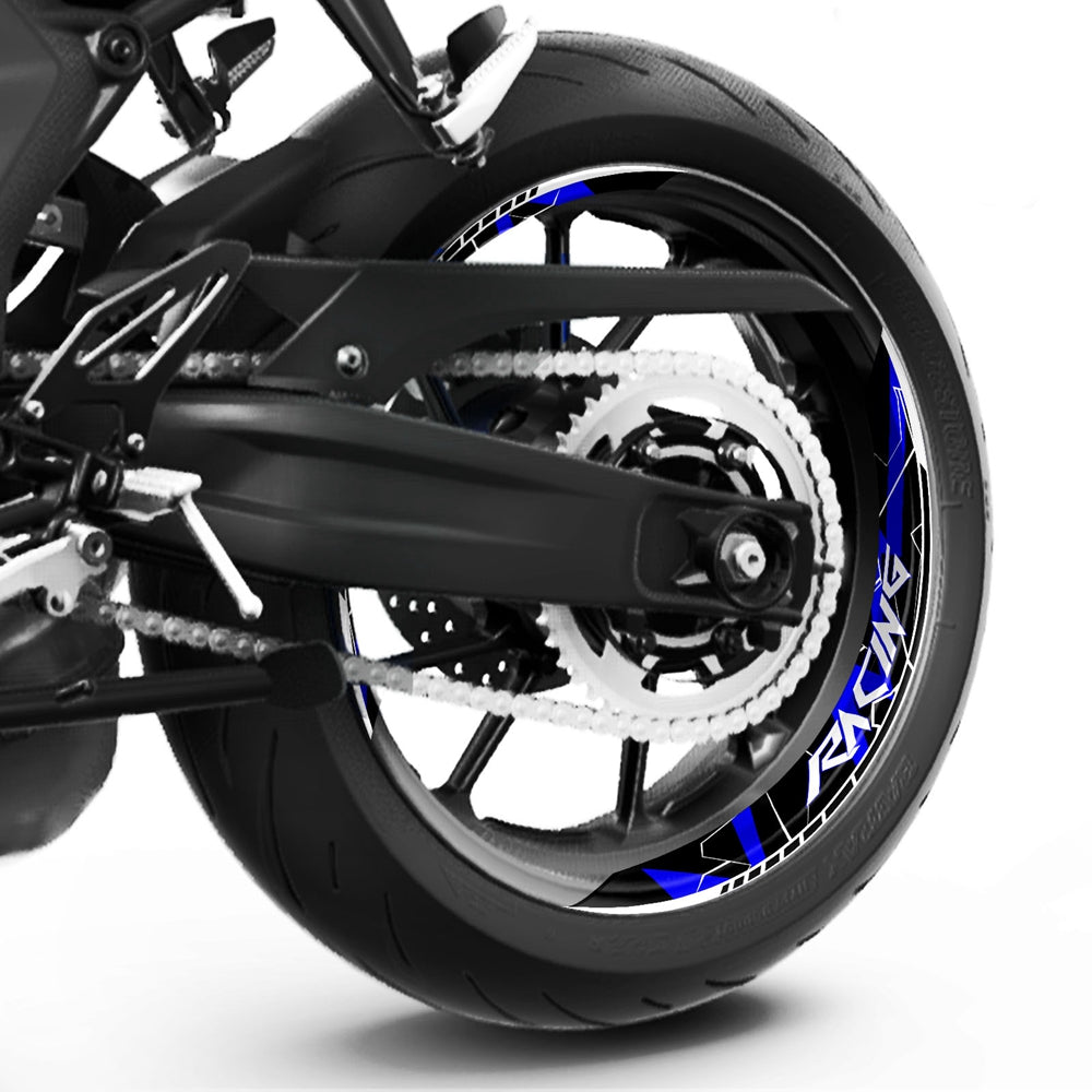 S26 17 inch Rim Front & Rear Removable 2-Piece Rim Sticker For Yamaha YZF R1 R1M R1S R3 R7