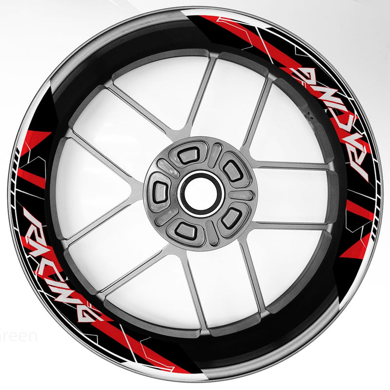 S26 17 inch Rim Front & Rear Removable 2-Piece Rim Sticker For Yamaha YZF R1 R1M R1S R3 R7
