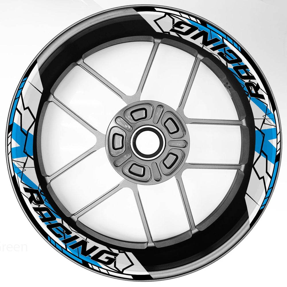 S27 17 inch Rim Front & Rear Removable 2-Piece Rim Sticker For Yamaha YZF 600R 1000R