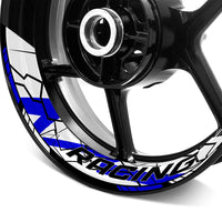 S27 17 inch Rim Front & Rear Removable 2-Piece Rim Sticker For Yamaha YZF 600R 1000R