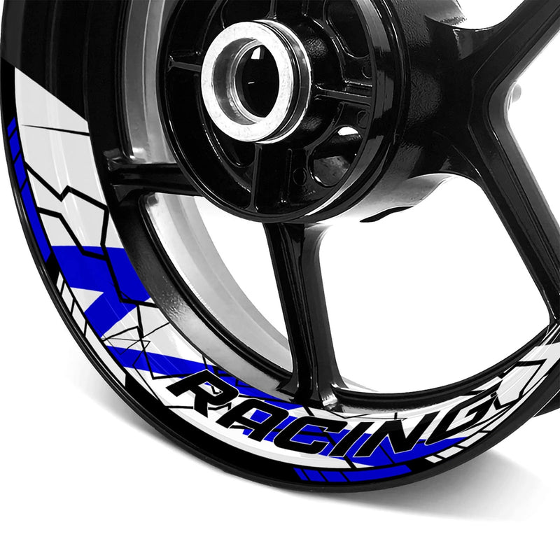 S27 17 inch Rim Front & Rear Removable 2-Piece Rim Sticker For Yamaha YZF 600R 1000R