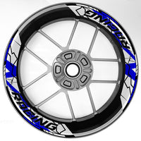 S27 17 inch Rim Front & Rear Removable 2-Piece Rim Sticker For Yamaha YZF 600R 1000R