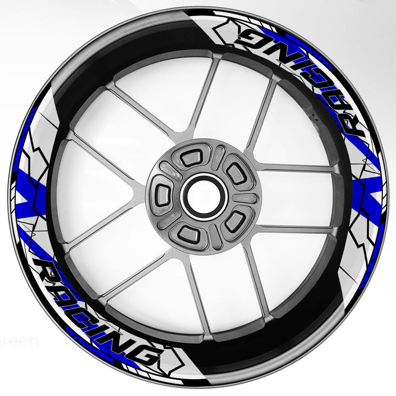 S27 17 inch Rim Front & Rear Removable 2-Piece Rim Sticker For Yamaha YZF 600R 1000R
