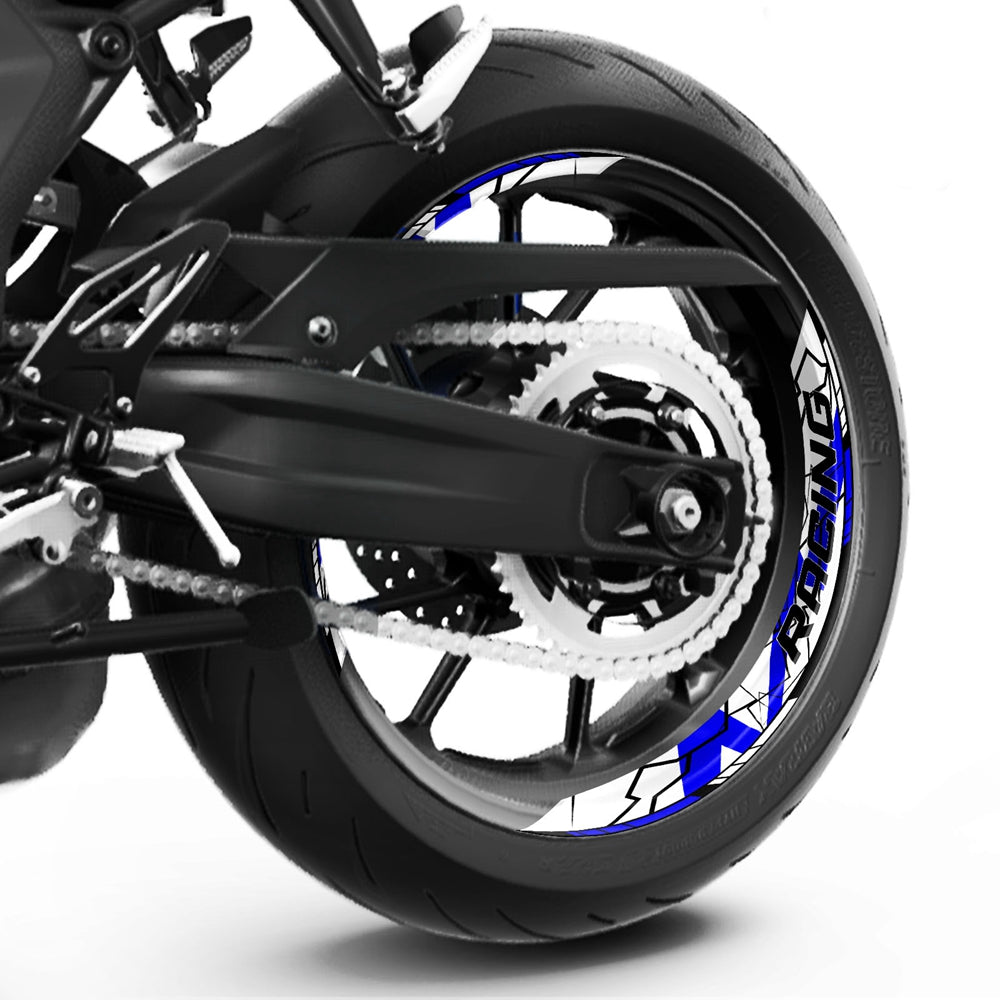 S27 17 inch Rim Front & Rear Removable 2-Piece Rim Sticker For Yamaha YZF 600R 1000R