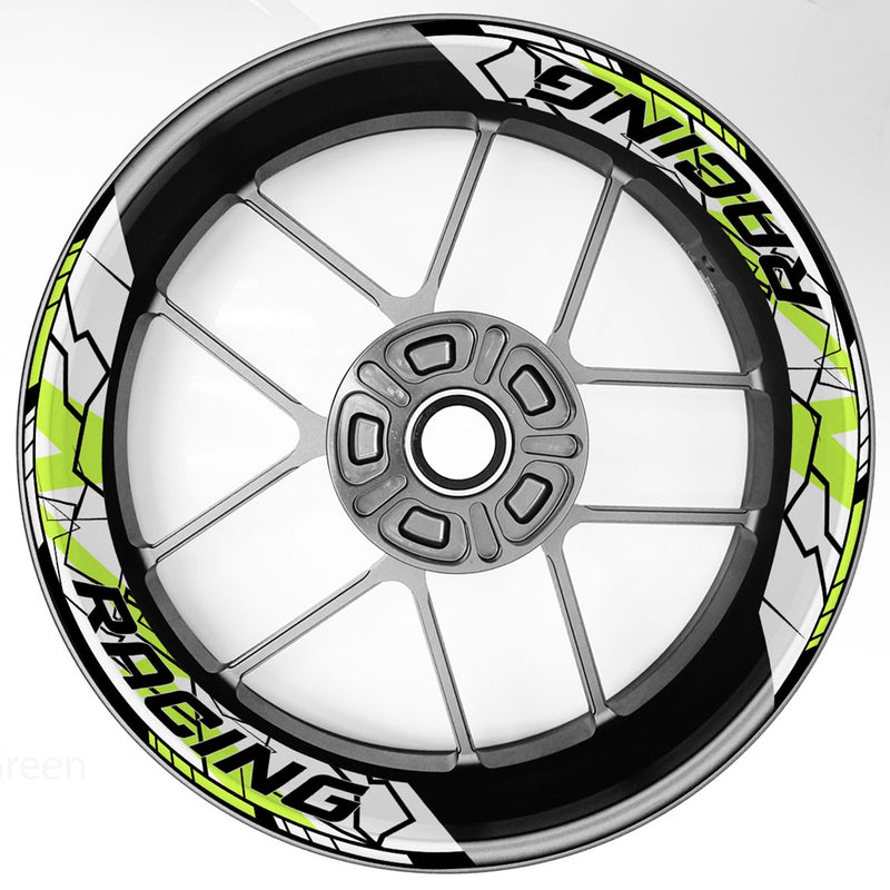 S27 17 inch Rim Front & Rear Removable 2-Piece Rim Sticker For Yamaha YZF 600R 1000R