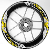 S27 17 inch Rim Front & Rear Removable 2-Piece Rim Sticker For Yamaha YZF 600R 1000R