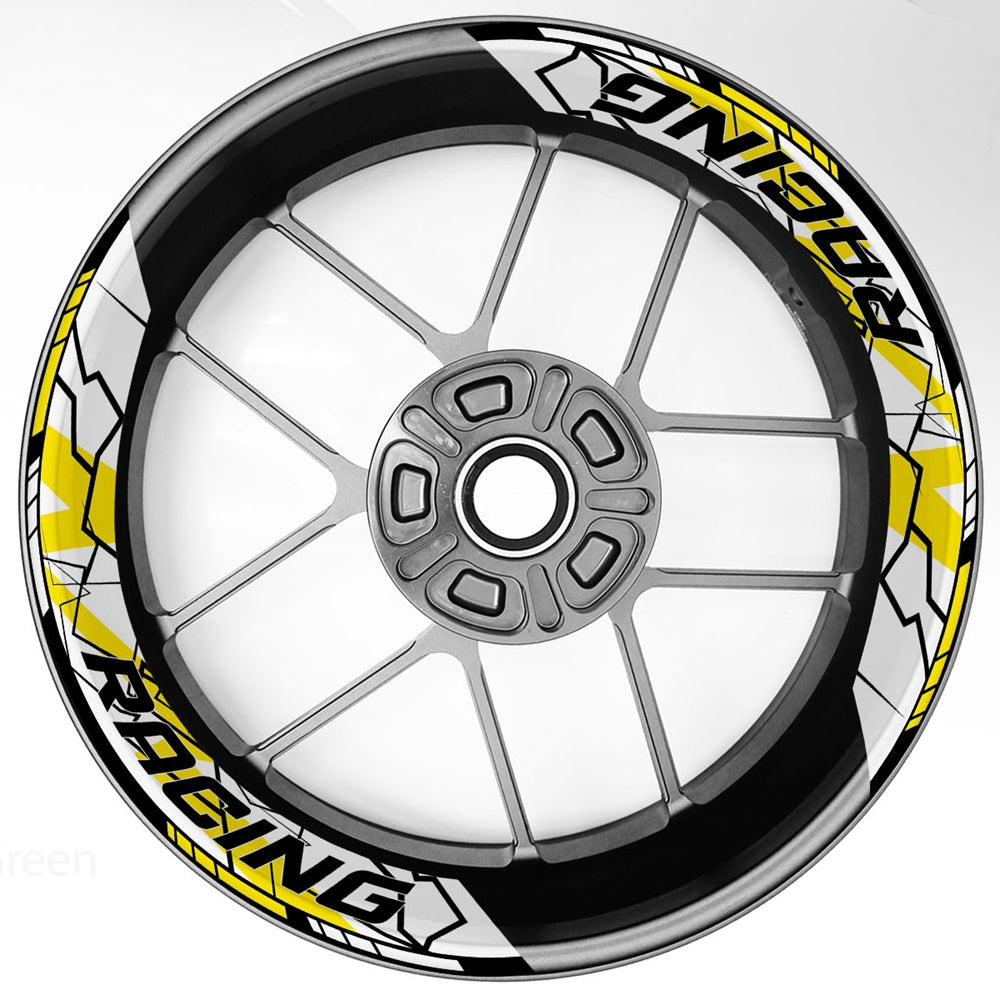 S27 17 inch Rim Front & Rear Removable 2-Piece Rim Sticker For Yamaha YZF 600R 1000R