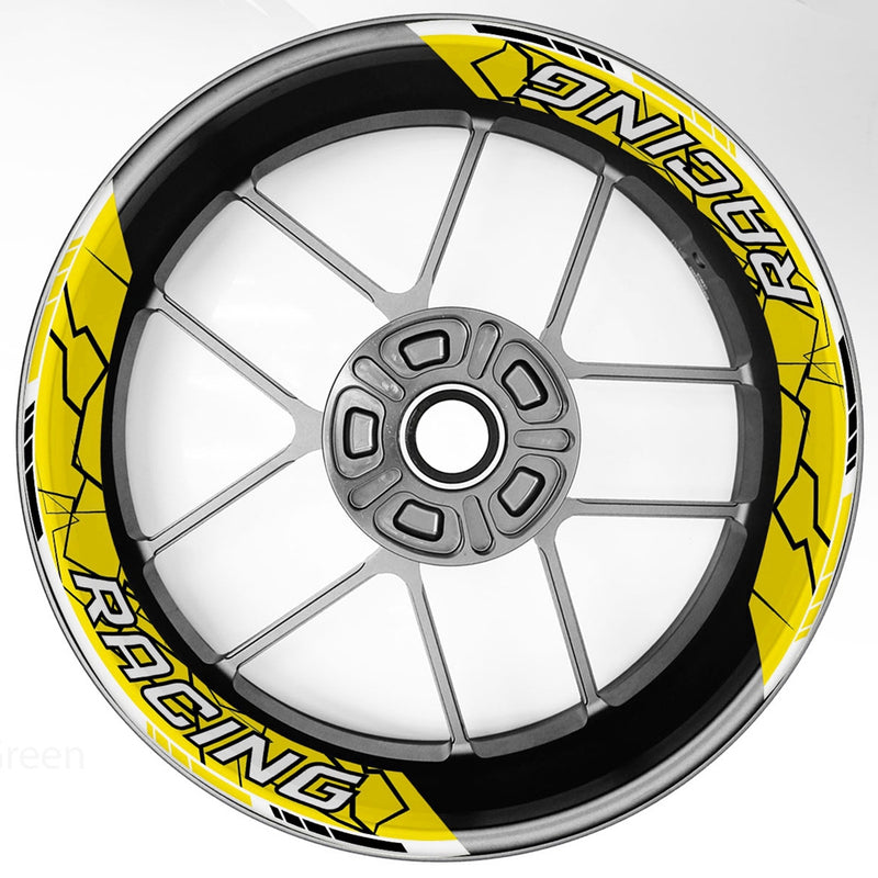 S28 17 inch Rim Front & Rear Removable 2-Piece Rim Sticker For Yamaha XSR 900 FZS 600 1000