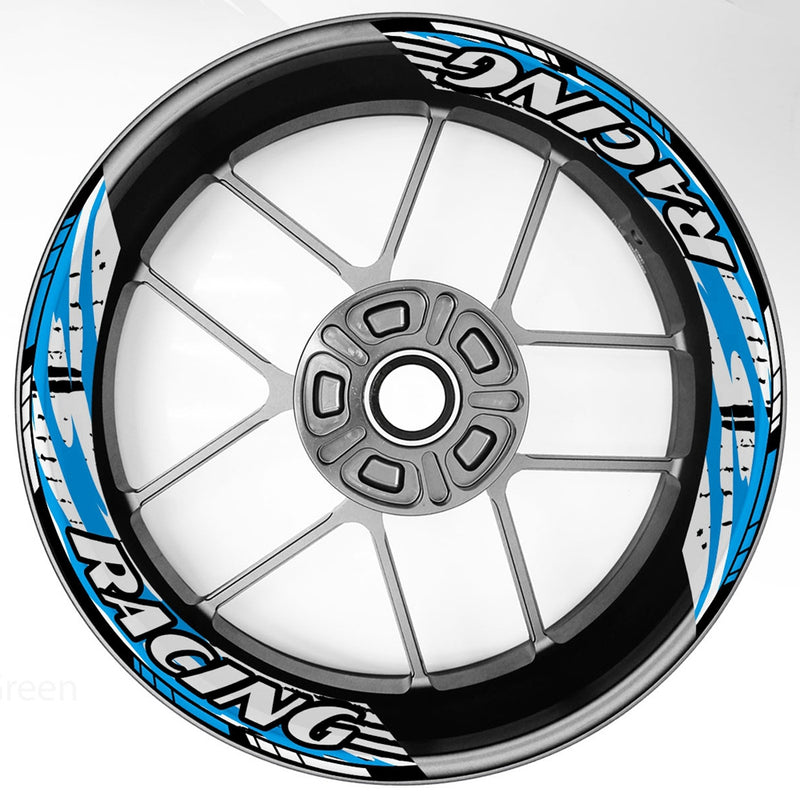 S29 17 inch Rim Front & Rear Removable 2-Piece Rim Sticker For Triumph Street Cup Twin