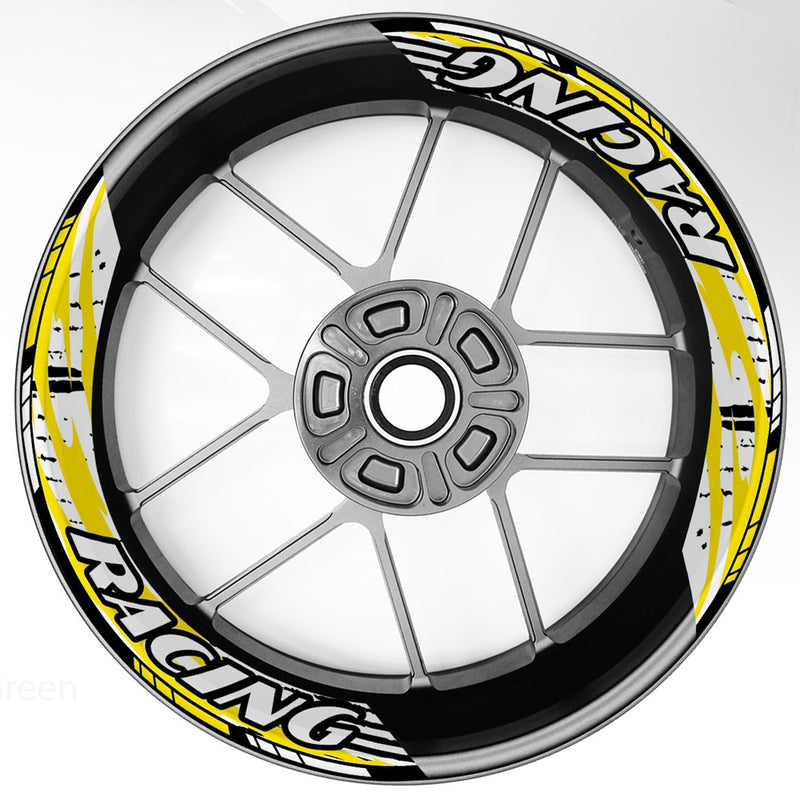 S29 17 inch Rim Front & Rear Removable 2-Piece Rim Sticker For Triumph Street Cup Twin