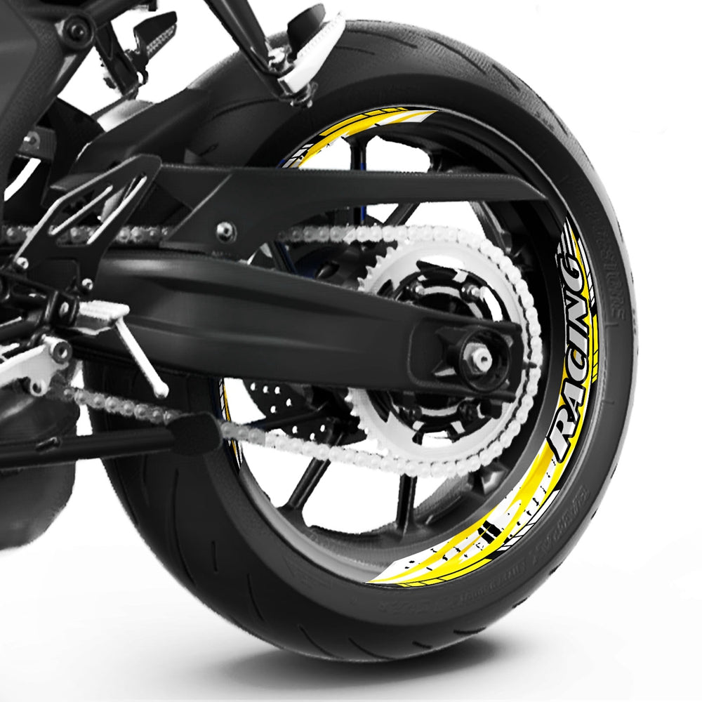 S29 17 inch Rim Front & Rear Removable 2-Piece Rim Sticker For Triumph Street Cup Twin