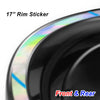 Fits 17'' Rim Chrome Holographic Wheel Stickers J02 Rim Skin Decal Strip