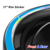 Fits 17 inch Rim Silver Holographic Wheel Stickers J03 Rim Skin Decal Strip