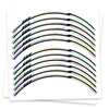 Fits 17 inch Rim Chrome Holographic Wheel Stickers J05 Rim Skin Decal Strip