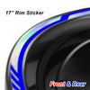 Fits 17 inch Rim Chrome Holographic Wheel Stickers J05 Rim Skin Decal Strip