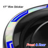 Fits 17'' Rim Silver Holographic Wheel Stickers J06 Rim Skin Decal Strip